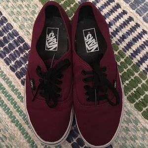Maroon vans